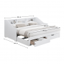 Kihúzható ágy. fehér. MONETA Kihúzható ágy. fehér. MONETA