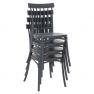 Rakásolható szék. sotétszürke. SAZEN NEW