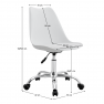 Irodai szék. fehér. DARISA 2 NEW