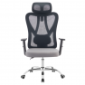 Irodai szék. sotétszürke/világosszürke/króm. teherbírás 150 kg. ADEMIR Irodai szék. sotétszürke/világosszürke/króm. teherbírás 150 kg. ADEMIR