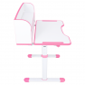 Novekvő íróasztal és szék. rózsaszín/fehér. set ZION