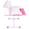 Novekvő íróasztal és szék. rózsaszín/fehér. set ZION