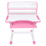 Novekvő íróasztal és szék. rózsaszín/fehér. set ZION