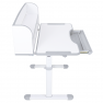 Novekvő íróasztal és szék. szürke/fehér. set ZION