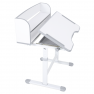 Novekvő íróasztal és szék. szürke/fehér. set ZION