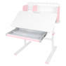 Novekvő íróasztal. rózsaszín/fehér. ADAN