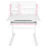 Novekvő íróasztal. rózsaszín/fehér. ADAN
