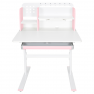 Novekvő íróasztal. rózsaszín/fehér. ADAN