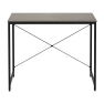 Íróasztal. beton/fekete. 90x60 cm. MELLORA