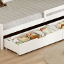 Gyerekágy tárolóhellyel. 90x200. fehér. MIX NEW