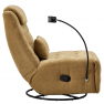 Luxus forgó fotel. hintafotel. mustársárga. UMRBO