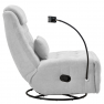 Luxus forgó fotel. hintafotel. világosszürke. UMBRO Luxus forgó fotel. hintafotel. világosszürke. UMBRO