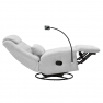 Luxus forgó fotel. hintafotel. világosszürke. UMBRO Luxus forgó fotel. hintafotel. világosszürke. UMBRO