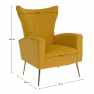 Relaxfotel. sárga Velvet szovet. BARET