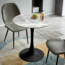 Étkezőasztal. szürke márvány/fekete. átmérő 90 cm. LORIAN TYP 1 Étkezőasztal. szürke márvány/fekete. átmérő 90 cm. LORIAN TYP 1