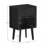Éjjeliszekrény. fekete. TOBI Éjjeliszekrény. fekete. TOBI