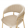 Design bárszék. bézs Velvet szovet/gold króm arany. DASMIN NEW TYP 2 Design bárszék. bézs Velvet szovet/gold króm arany. DASMIN NEW TYP 2