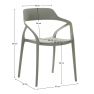 Rakásolható szék. szürke. ALFIO