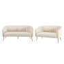 Design 3-as ülés kanapé. bézs Velvet szovet/gold króm-arany. BAGY