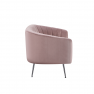 Design kétszemélyes kanapé. rózsaszín Velvet szovet/króm-ezüst. BAGY