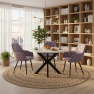 Design fotel. rózsaszín Velvet szovet. VERIO NEW