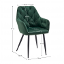 Design fotel. sotétzold Velvet szovet. VERIO NEW Design fotel. sotétzold Velvet szovet. VERIO NEW