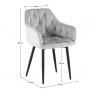 Dizájnos fotel. sotétszürke Velvet szovet. FEDRIS 2 NEW Dizájnos fotel. sotétszürke Velvet szovet. FEDRIS 2 NEW