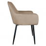 Dizájnos fotel. szürkésbarna Taupe Velvet anyag. ZIRKON NEW