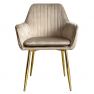 Étkezőfotel. szürkésbarna taupe Velvet szovet/gold króm-arany. ADLAR Étkezőfotel. szürkésbarna taupe Velvet szovet/gold króm-arany. ADLAR