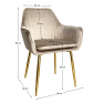 Étkezőfotel. szürkésbarna taupe Velvet szovet/gold króm-arany. ADLAR Étkezőfotel. szürkésbarna taupe Velvet szovet/gold króm-arany. ADLAR