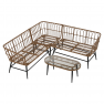 Kerti rattan szett. bézs/természetes/fekete. ARALY Kerti rattan szett. bézs/természetes/fekete. ARALY