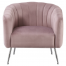 Design fotel. rózsaszín Velvet szovet/króm-ezüst. BAGY Design fotel. rózsaszín Velvet szovet/króm-ezüst. BAGY
