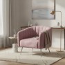 Design fotel. rózsaszín Velvet szovet/króm-ezüst. BAGY Design fotel. rózsaszín Velvet szovet/króm-ezüst. BAGY