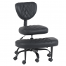 Ergonomikus térdeplőszék. fekete műbőr/fekete. SAMER Ergonomikus térdeplőszék. fekete műbőr/fekete. SAMER