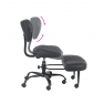 Ergonomikus térdeplőszék. fekete műbőr/fekete. SAMER Ergonomikus térdeplőszék. fekete műbőr/fekete. SAMER