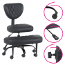 Ergonomikus térdeplőszék. fekete műbőr/fekete. SAMER Ergonomikus térdeplőszék. fekete műbőr/fekete. SAMER