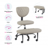Ergonomikus térdeplőszék. szürkésbarna Taupe ekobőr/fekete. SAMER Ergonomikus térdeplőszék. szürkésbarna Taupe ekobőr/fekete. SAMER