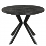 Kihúzható étkezőasztal. sotét beton/fekete. 100-250x75.5 cm. LUKOS Kihúzható étkezőasztal. sotét beton/fekete. 100-250x75.5 cm. LUKOS