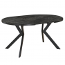 Kihúzható étkezőasztal. sotét beton/fekete. 100-250x75.5 cm. LUKOS Kihúzható étkezőasztal. sotét beton/fekete. 100-250x75.5 cm. LUKOS