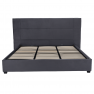 Ágy ágyráccsal. 180x200. sotétszürke Velvet szovet. BRIANA Ágy ágyráccsal. 180x200. sotétszürke Velvet szovet. BRIANA