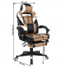Irodai/gamer fotel. fekete/fehér/bézs. OZGE Irodai/gamer fotel. fekete/fehér/bézs. OZGE