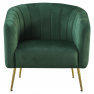 Design fotel. sotétzold Velvet szovet/gold króm-arany. BAGY