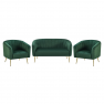Design fotel. sotétzold Velvet szovet/gold króm-arany. BAGY