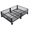 Ágy alatti rendszerező kerekekkel. fekete. TOMKO TYP 1