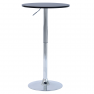 Bárasztal. magasság állítással. króm/ fekete. átmérő 60 cm. BRANY 3 NEW